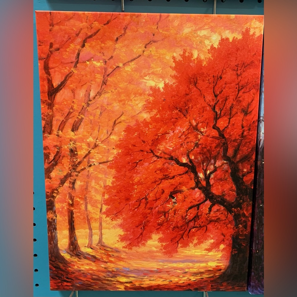 Four Change Seasons Trees Canvas Prints Wall Art for Home Decorations 16”x12” - Picture 4 of 5